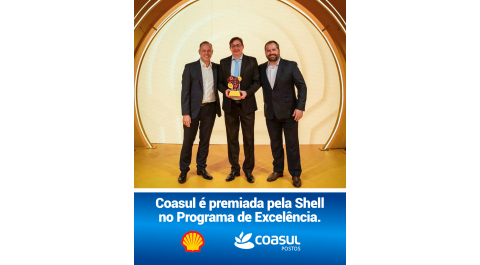 Coasul é premiada pela Shell no Programa de Excelência